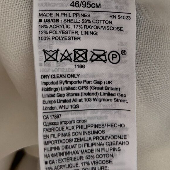 Banana Republic Asymmetrical Tweed Striped Dress (size 10) - Picture 6 of 8